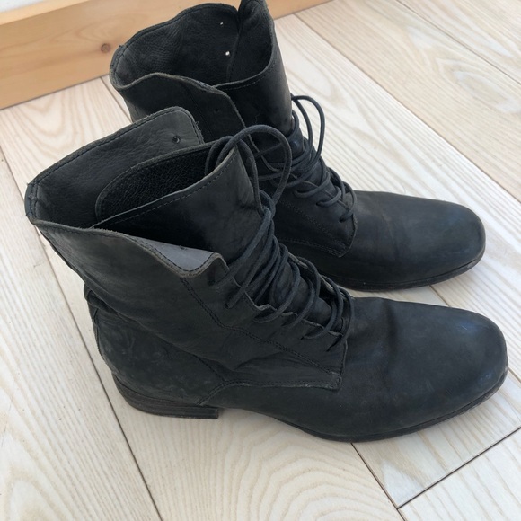 Officine Creative, black lace-up boots, 38, 7.5 - Picture 3 of 6